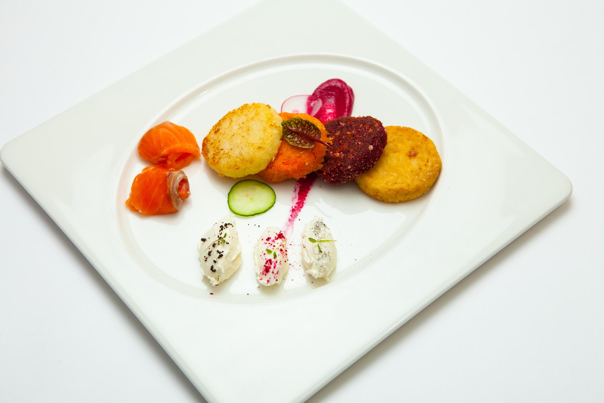 Bocconcini serviti durante corso